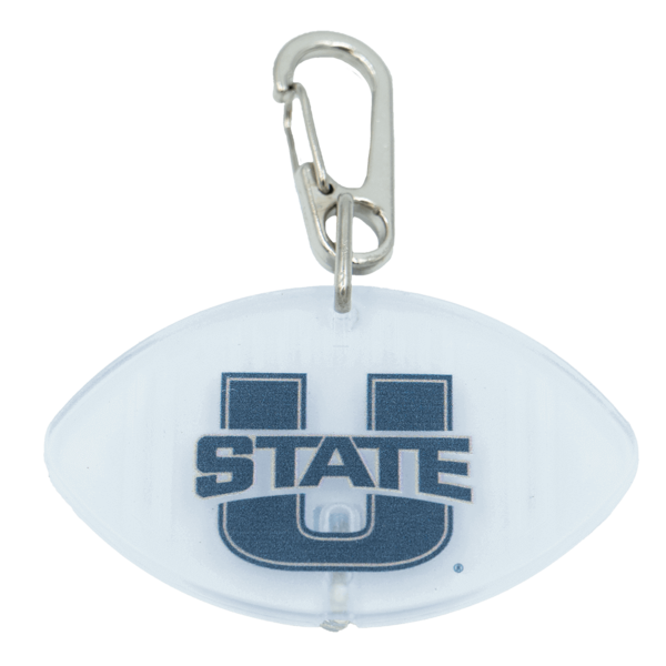 u-state football zipper pull led